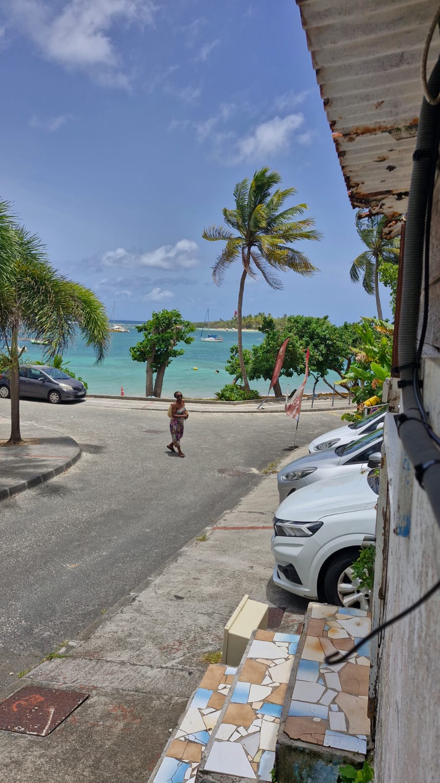 Vue sur la plage depuis l’appartement